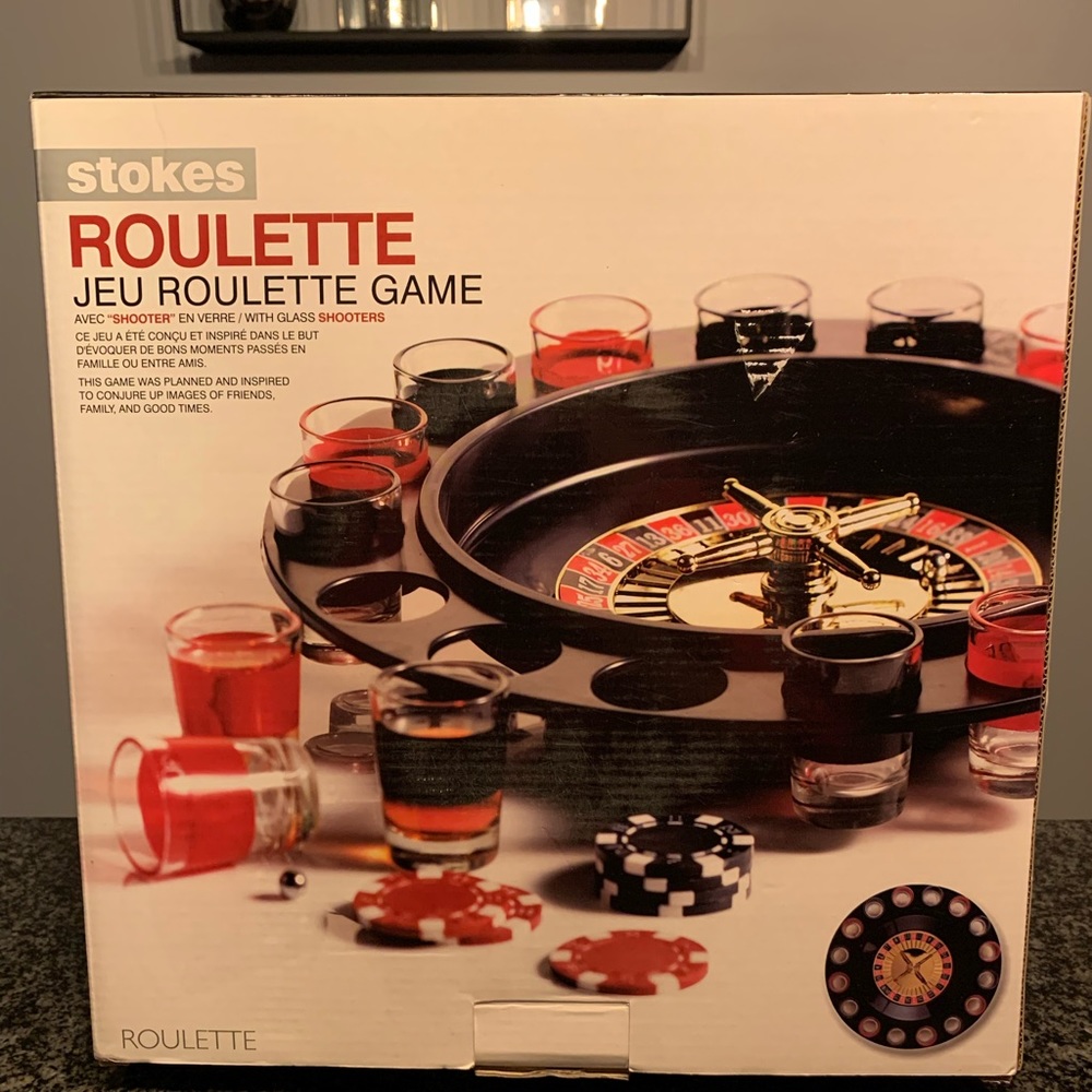 Roulette shot drinking game